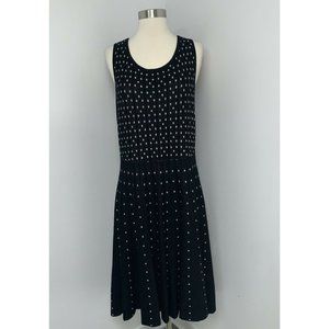 Torrid Womens Sleeveless Sweater Dress 2 2X 18 20 Black Silver Sparkly Holiday